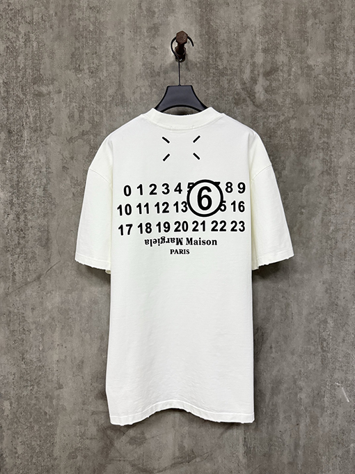マルタンマルジェラコピー 25ssクラシックプリントヘビーポンド半袖Tシャツ