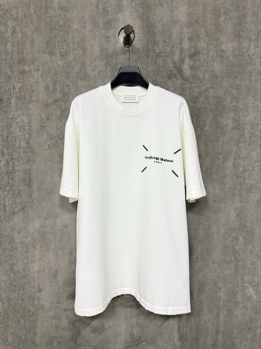 マルタンマルジェラコピー 25ssクラシックプリントヘビーポンド半袖Tシャツ