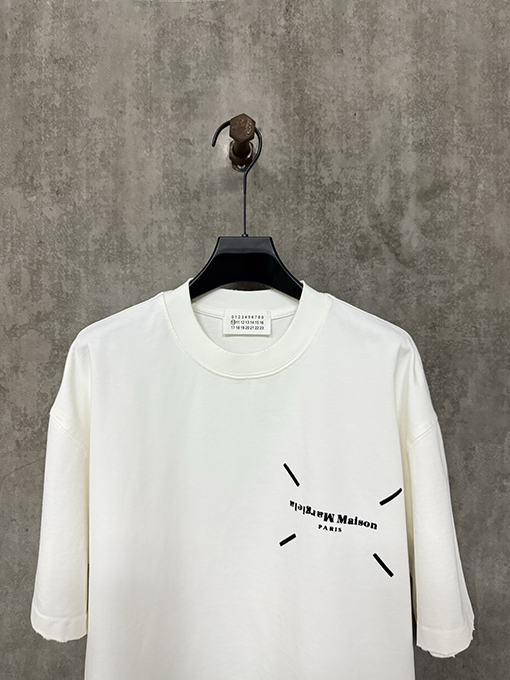 マルタンマルジェラコピー 25ssクラシックプリントヘビーポンド半袖Tシャツ