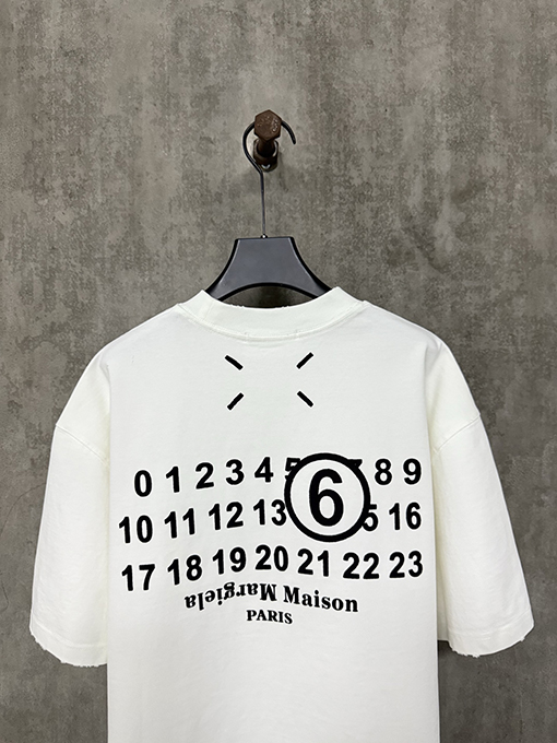 マルタンマルジェラコピー 25ssクラシックプリントヘビーポンド半袖Tシャツ
