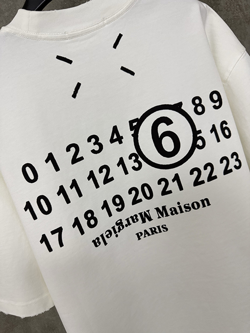 マルタンマルジェラコピー 25ssクラシックプリントヘビーポンド半袖Tシャツ