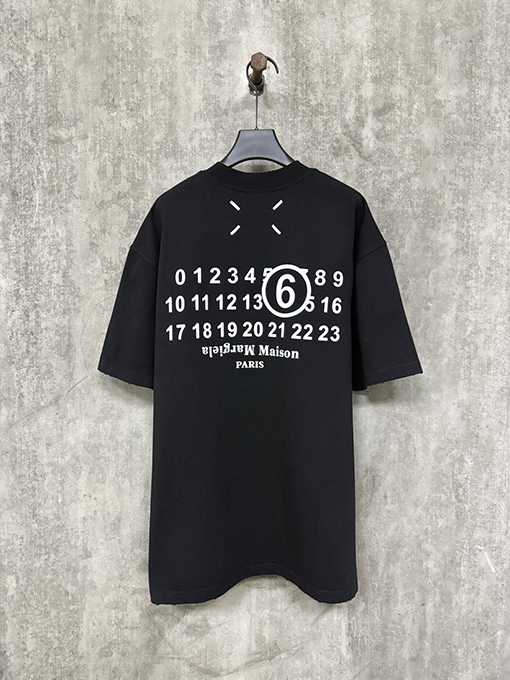 マルタンマルジェラコピー 25ssクラシックプリントヘビーポンド半袖Tシャツ