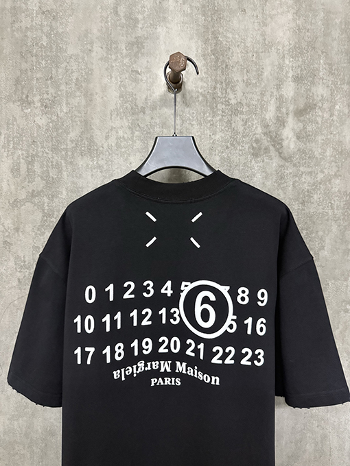 マルタンマルジェラコピー 25ssクラシックプリントヘビーポンド半袖Tシャツ