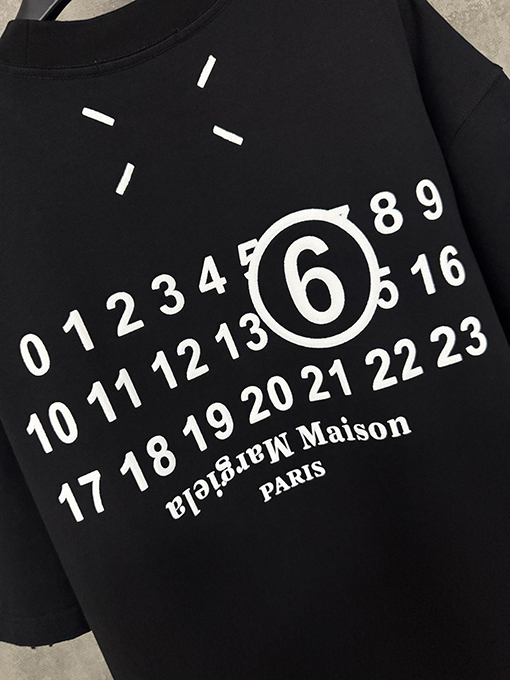 マルタンマルジェラコピー 25ssクラシックプリントヘビーポンド半袖Tシャツ