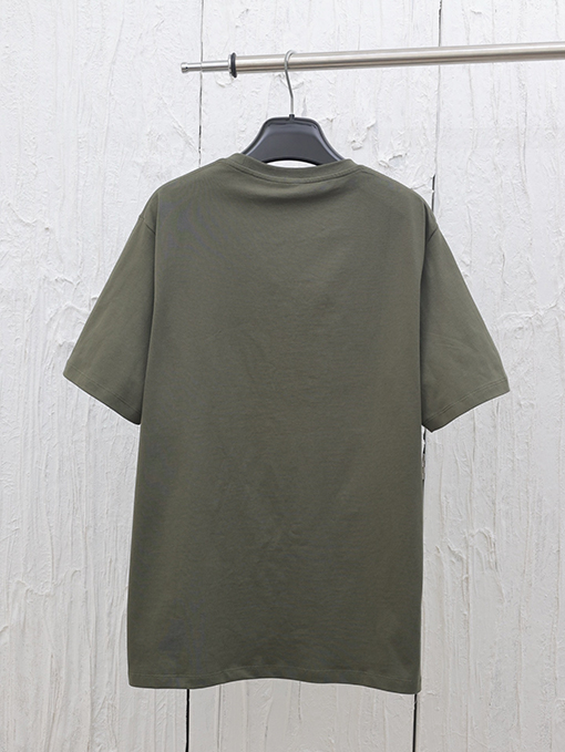 ロエベ 新しいマカロン刺繍ロゴ半袖Tシャツ
