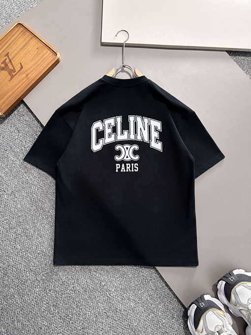 セリーヌスーパーコピー 新しい綿の半袖Tシャツ