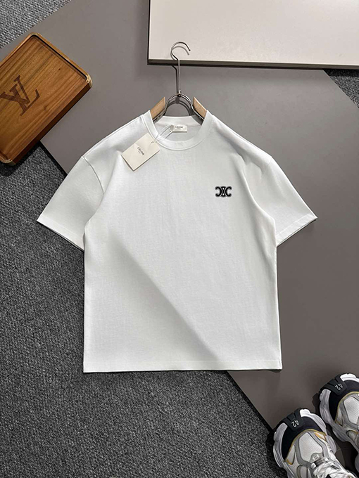 セリーヌスーパーコピー 新しい綿の半袖Tシャツ