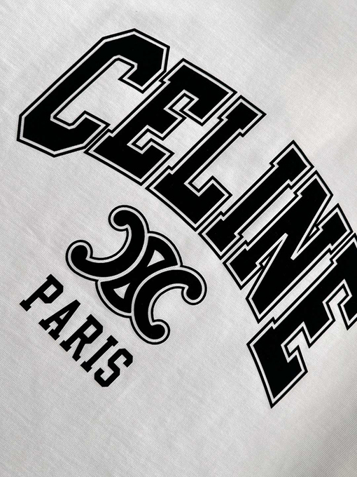 セリーヌスーパーコピー 新しい綿の半袖Tシャツ
