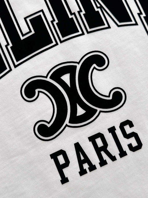 セリーヌスーパーコピー 新しい綿の半袖Tシャツ