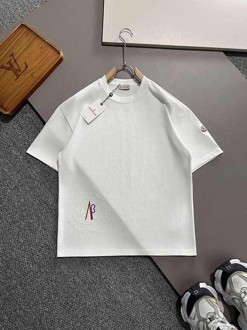 モンクレール 新しい章仔プリント半袖Tシャツ