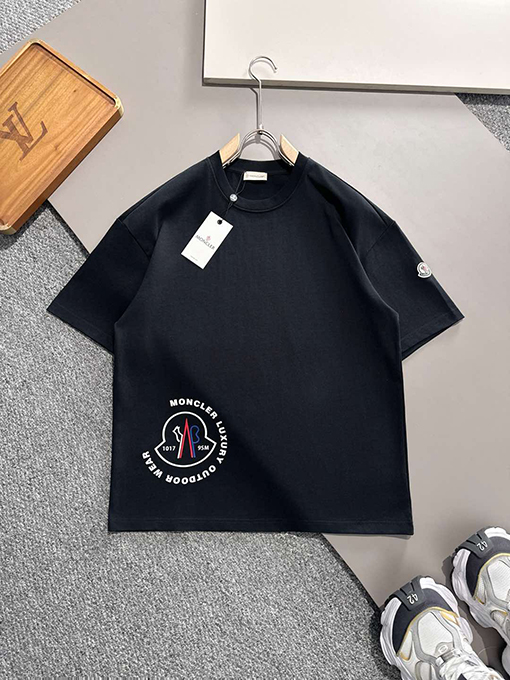 モンクレール 新しい章仔プリント半袖Tシャツ