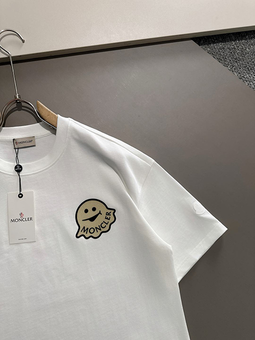 モンクレール 新しい奇妙な章仔プリント半袖Tシャツ