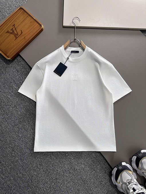 ルイヴィトン 新しい前後のプレス技術半袖Tシャツ