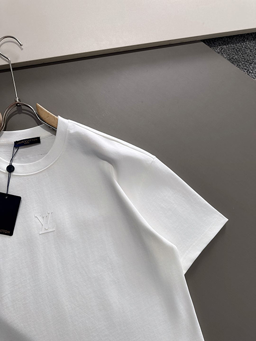 ルイヴィトン 新しい前後のプレス技術半袖Tシャツ