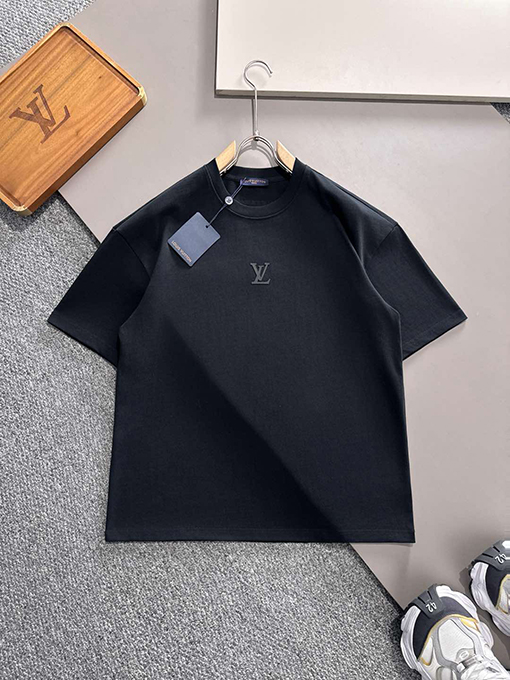 ルイヴィトン 新しい前後のプレス技術半袖Tシャツ