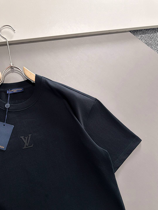 ルイヴィトン 新しい前後のプレス技術半袖Tシャツ