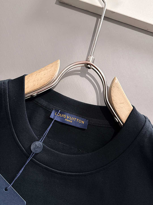 ルイヴィトン 新しい前後のプレス技術半袖Tシャツ