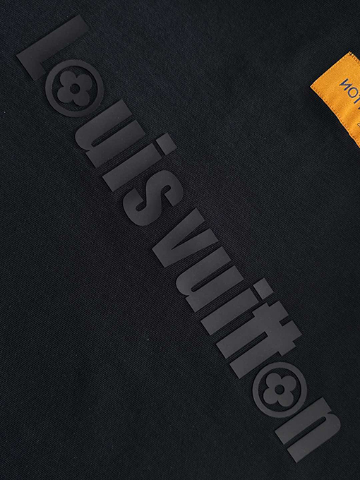 ルイヴィトン 新しい前後のプレス技術半袖Tシャツ
