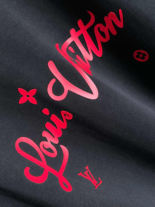ルイヴィトンコピー 前後のプレス技術半袖Tシャツ