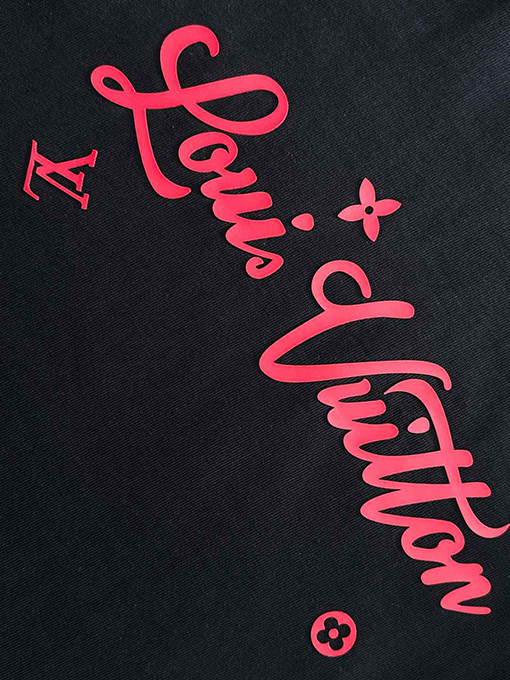 ルイヴィトンコピー 前後のプレス技術半袖Tシャツ