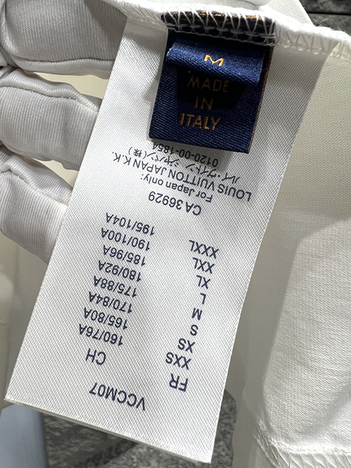 ルイヴィトン 新しいレザーサイン半袖Tシャツ