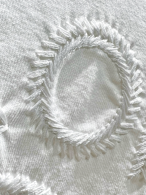 ロエベスーパーコピー 新しい刺繍半袖Tシャツ