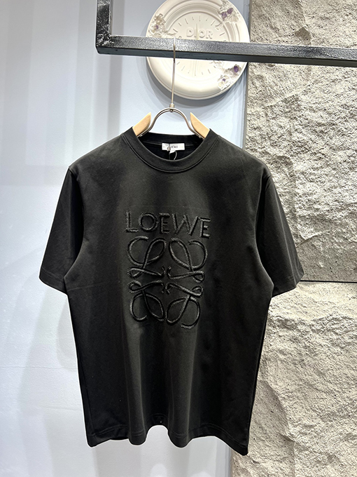 ロエベスーパーコピー 新しい刺繍半袖Tシャツ