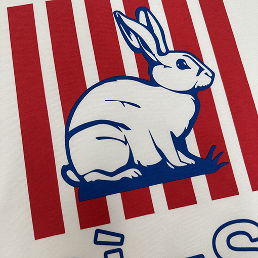 ボッテガヴェネタ ウサギのプリント半袖Tシャツ