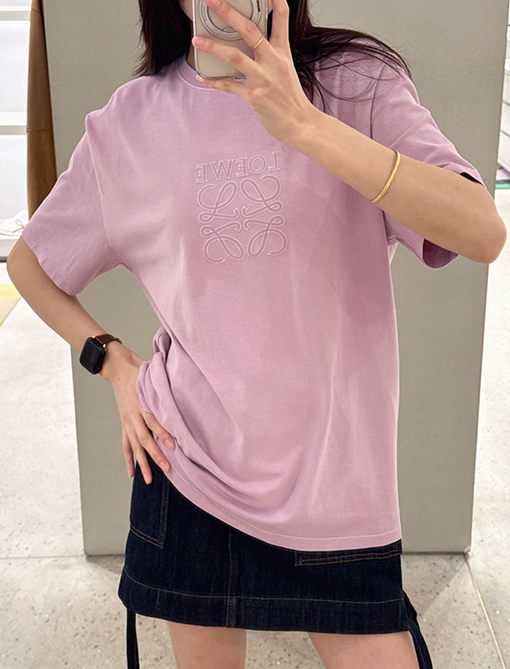 ロエベスーパーコピー刺繍半袖Tシャツ