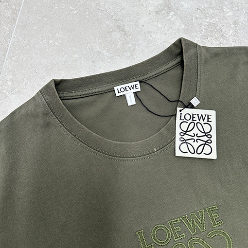 ロエベスーパーコピー刺繍半袖Tシャツ