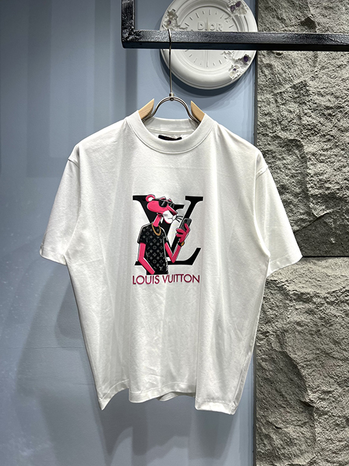 ルイヴィトン新しい漫画シリーズの半袖Tシャツ