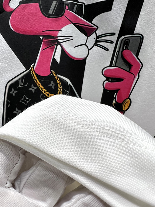 ルイヴィトン新しい漫画シリーズの半袖Tシャツ