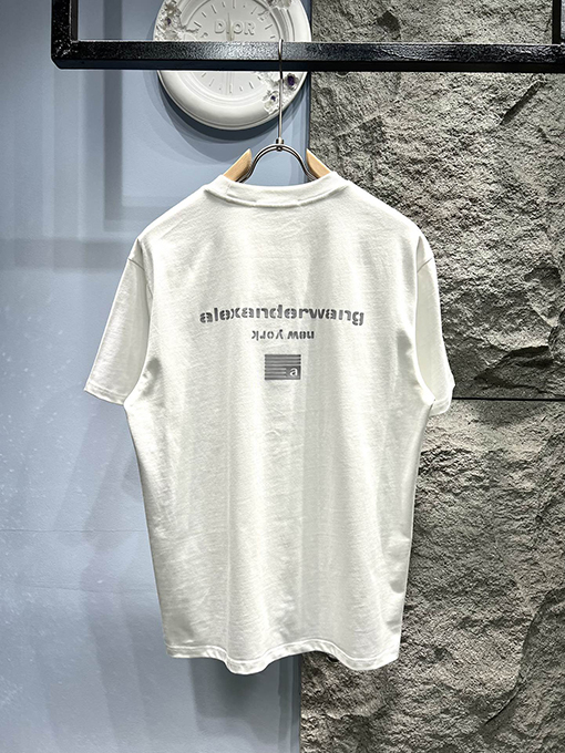 アレキサンダーワンスーパーコピー新しいシンプルなロゴプリントTシャツ