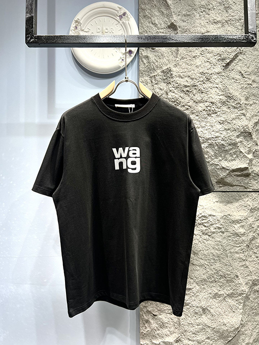 アレキサンダーワンスーパーコピー新しいシンプルなロゴプリントTシャツ