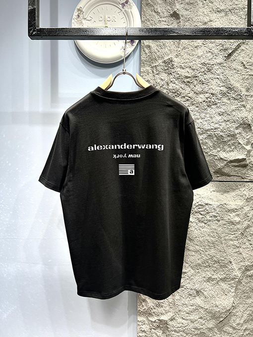アレキサンダーワンスーパーコピー新しいシンプルなロゴプリントTシャツ