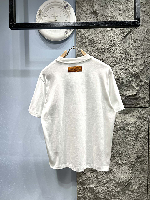 ルイヴィトン新しいチェーンプリント半袖Tシャツ