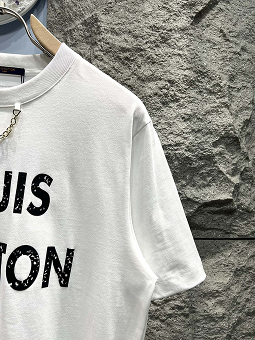 ルイヴィトン新しいチェーンプリント半袖Tシャツ