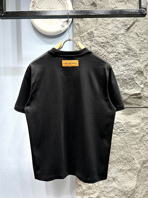 ルイヴィトン新しいチェーンプリント半袖Tシャツ