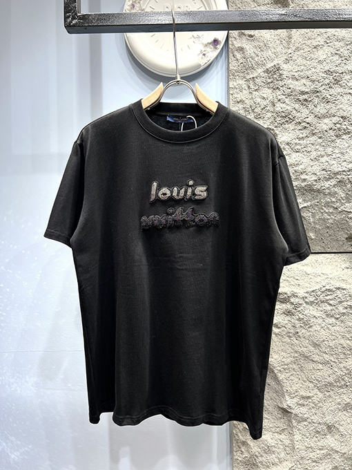 ルイヴィトンスーパーコピー新しいチェーンプリント半袖Tシャツ
