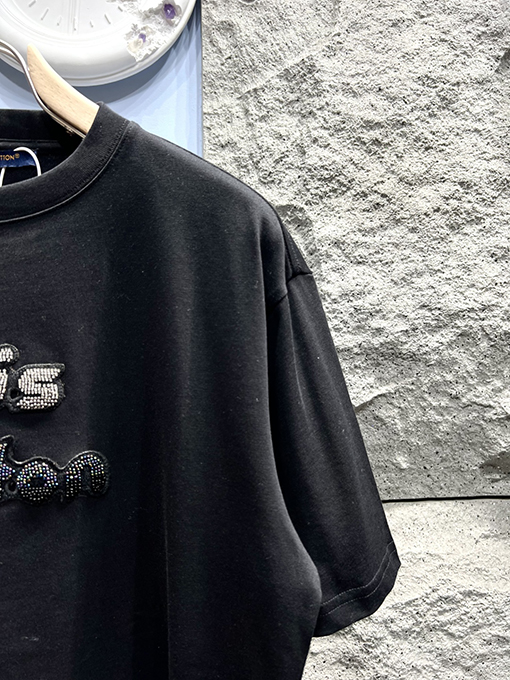ルイヴィトンスーパーコピー新しいチェーンプリント半袖Tシャツ