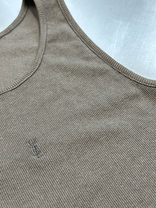サンローランロゴ刺繍ベスト