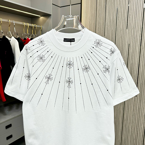 クロムハーツスーパーコピー新しいラウンドネックTシャツ