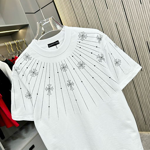 クロムハーツスーパーコピー新しいラウンドネックTシャツ