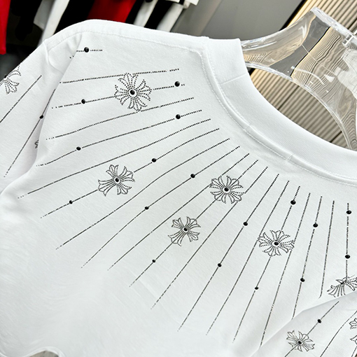クロムハーツスーパーコピー新しいラウンドネックTシャツ