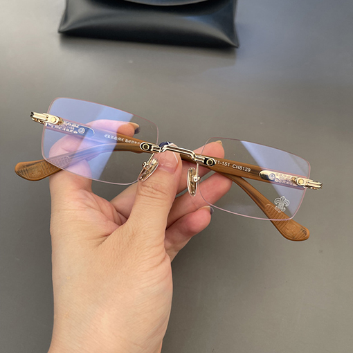 クロムハーツ新しいレトロなフレームレスメガネ