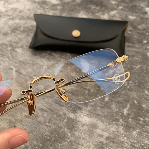 クロムハーツコピーフレームレスビジネス金糸辺パンチ眼鏡