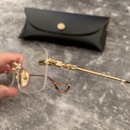 クロムハーツコピーフレームレスビジネス金糸辺パンチ眼鏡