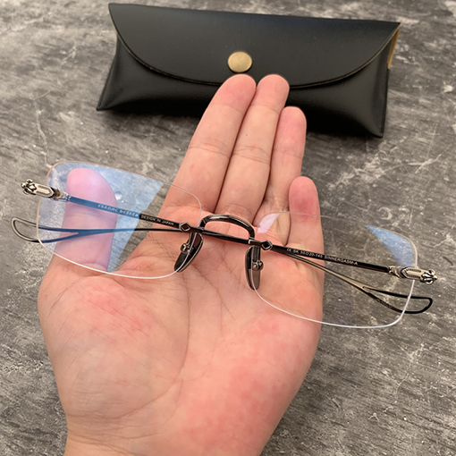 クロムハーツコピーフレームレスビジネス金糸辺パンチ眼鏡