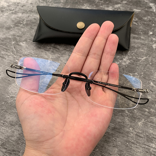 クロムハーツコピーフレームレスビジネス金糸辺パンチ眼鏡