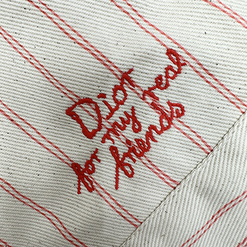 ディオール ストライプ刺繍デニムジャケット